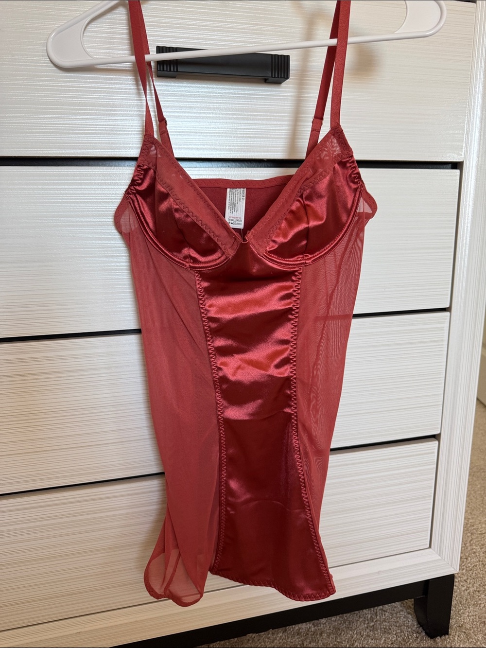 Forever 21 Satin & Mesh Chemise